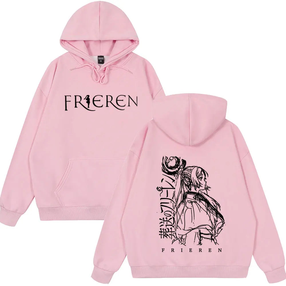 Frieren Anime Hoodie | Unisex Fleece Fantasy Sweatshirt Hoodies & Sweatshirts - The Eezee Shop