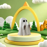 Middle Finger Ghost Statue | Funny Halloween Shelf Decor Halloween Figurines - The Eezee Shop