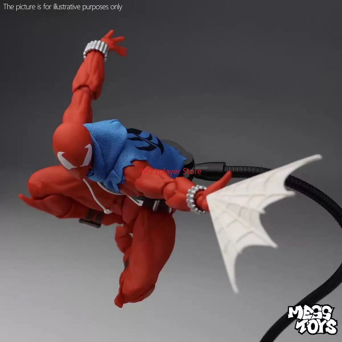 Scarlet Spider Battle-Damaged Figure | Fabric Costume 1/12 Collectible Figures - The Eezee Shop