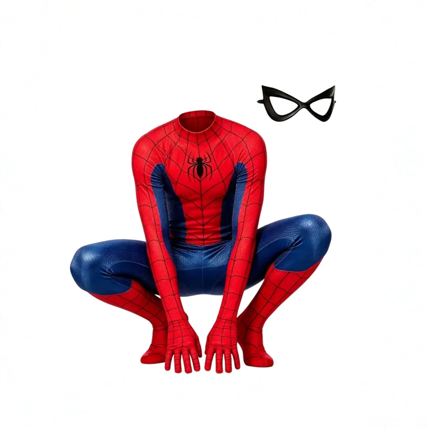 Spider-Man Cosplay Bodysuit | Red & Blue Zentai Suit with Mask Cosplay Costumes - The Eezee Shop