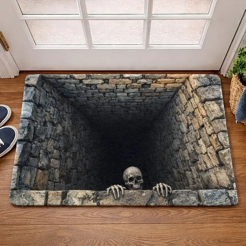 Skeleton Pit 3D Illusion Mat | Halloween Entry Rug Rugs & Doormats - The Eezee Shop