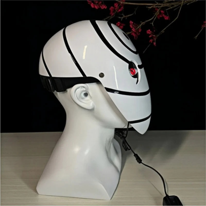 Obito Light-Up White Mask | Naruto Kids Halloween Cosplay Mask Cosplay Masks & Helmets - The Eezee Shop