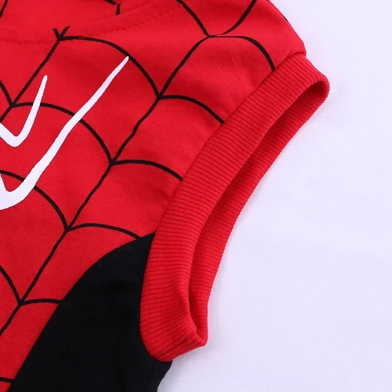 Superhero 3-Piece Tracksuit | Hooded Vest, T-Shirt & Pants Set Outfit Sets - The Eezee Shop