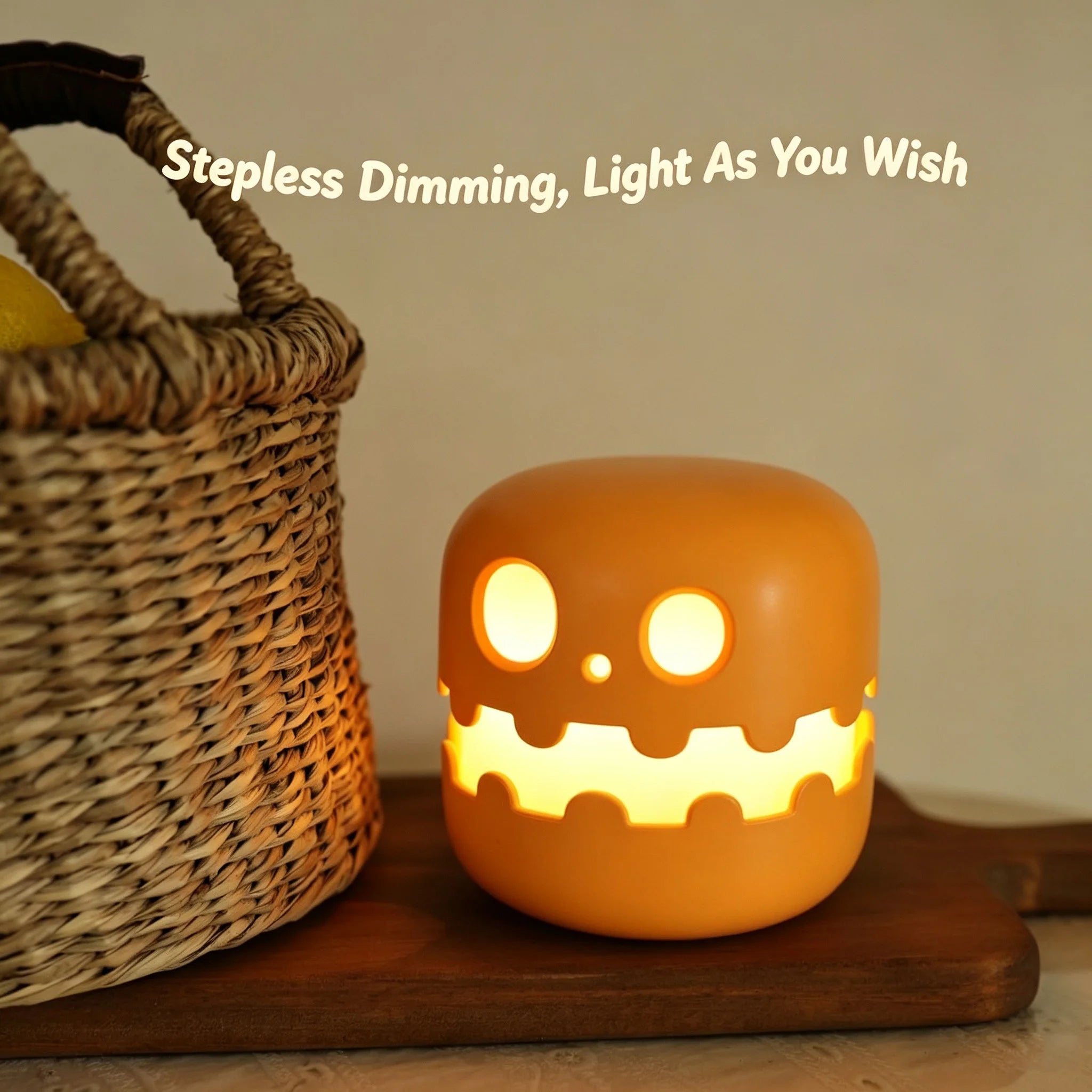 Halloween Pumpkin Night Light USB LED Timed Atmosphere Lamp Lamp - The Eezee Shop
