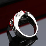 Pharaoh Villain Mask Ring | Gothic Stainless Steel Punk Ring Jewelry - The Eezee Shop