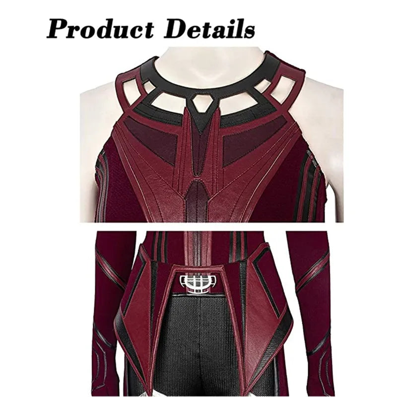 Wanda Maximoff Cosplay Outfit | Red Top, Pants, Cloak & Headpiece Cosplay Costumes - The Eezee Shop
