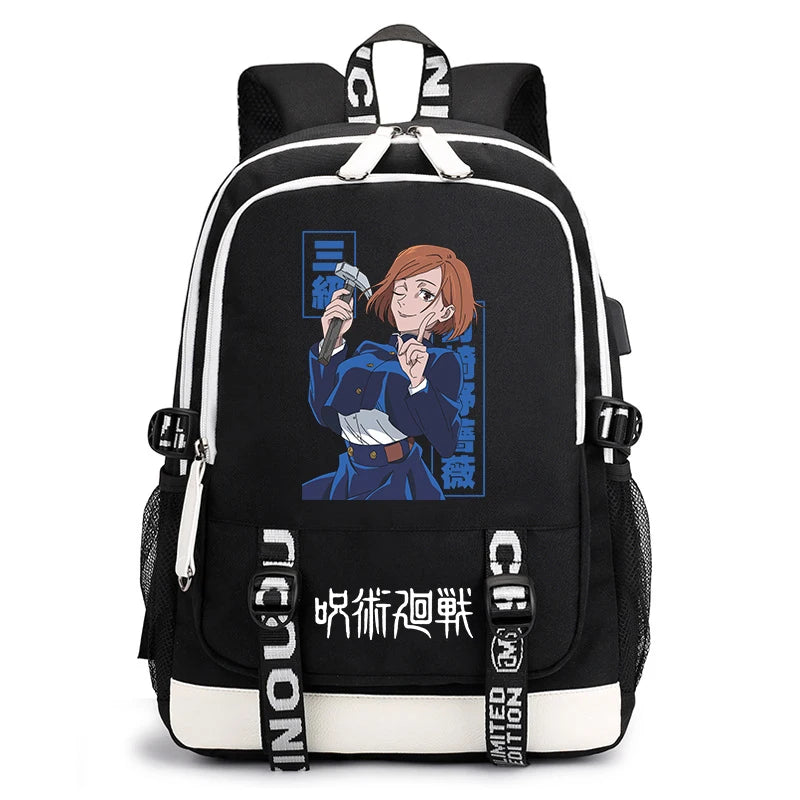 Jujutsu Kaisen Student Backpack | Lightweight Anime Daypack Backpacks - The Eezee Shop