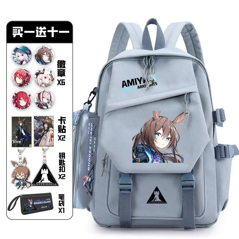 Arknights Backpack with Badge Set | Anime Ita Bag for Students Backpacks - The Eezee Shop