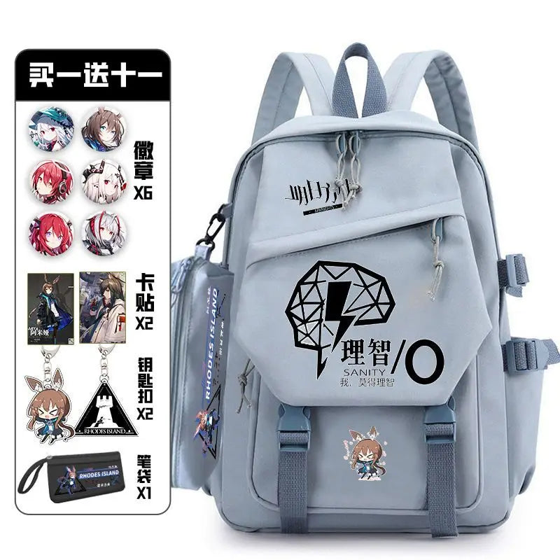 Arknights Backpack with Badge Set | Anime Ita Bag for Students Backpacks - The Eezee Shop