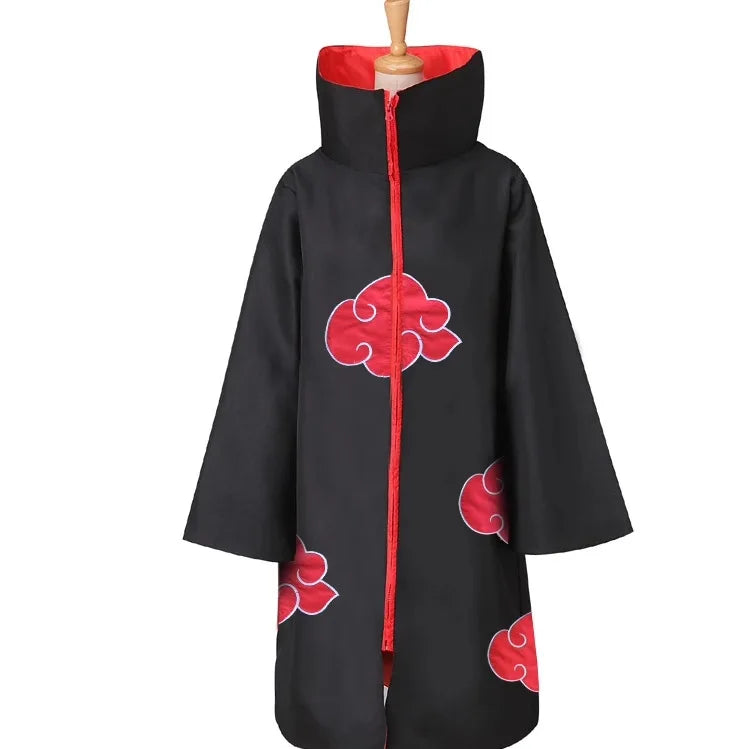 Tobi Obito Cosplay Costume | Akatsuki Coat, Mask & Ring Set Cosplay Costumes - The Eezee Shop