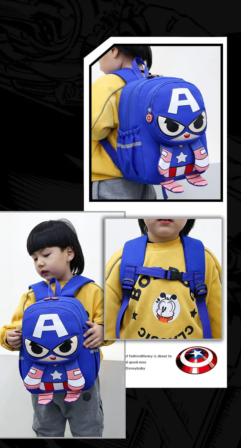 Spider-Man & Iron Man Kids Backpack | 3D Print School Bag Backpacks - The Eezee Shop