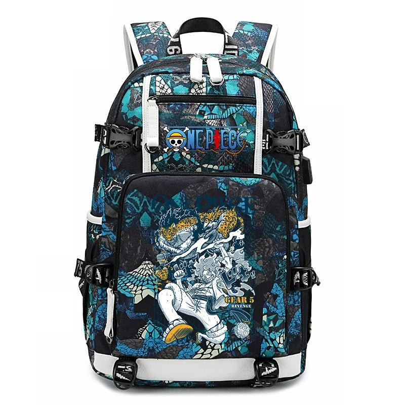 One Piece Luffy School Backpack | Large Capacity Bookbag Backpacks - The Eezee Shop