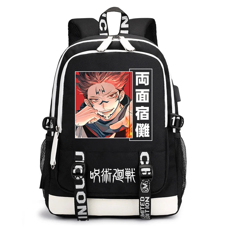 Jujutsu Kaisen Student Backpack | Lightweight Anime Daypack Backpacks - The Eezee Shop