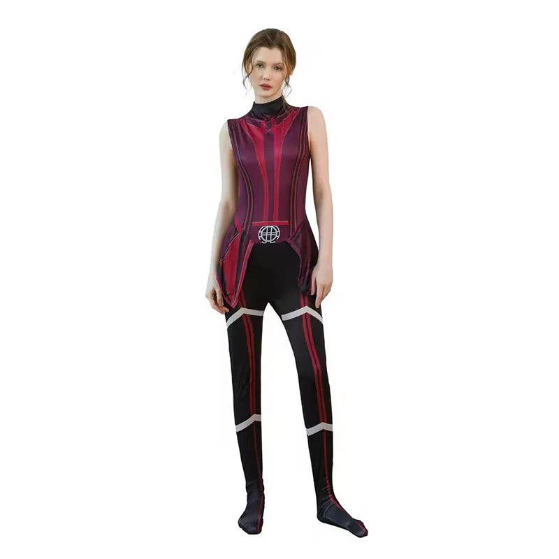 Scarlet Witch Cosplay Costume | Headpiece, Cloak & Pants Set Cosplay Costumes - The Eezee Shop