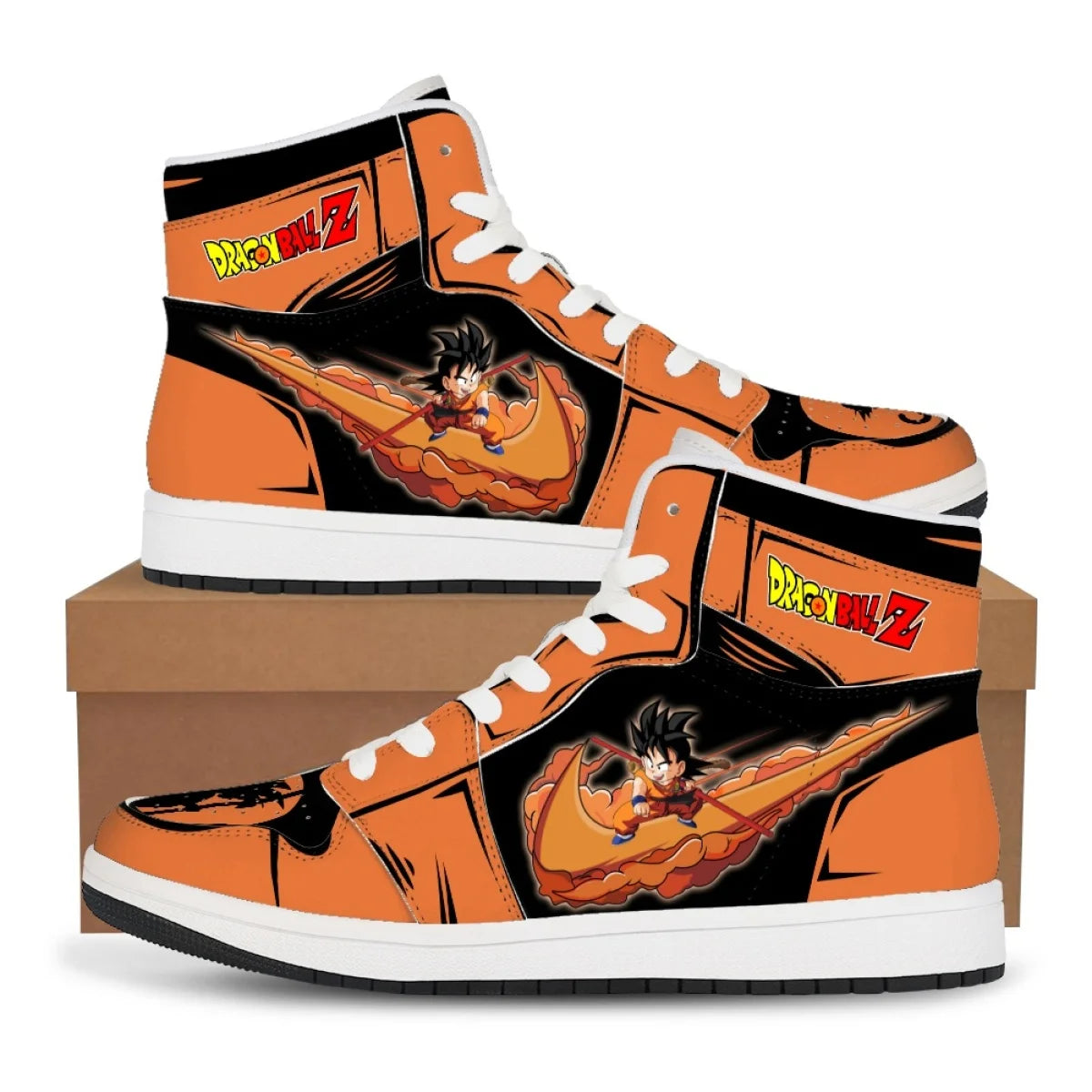 Gotenks & Goku Custom Sneakers | Dragon Ball High-Top Shoes Sneakers - The Eezee Shop