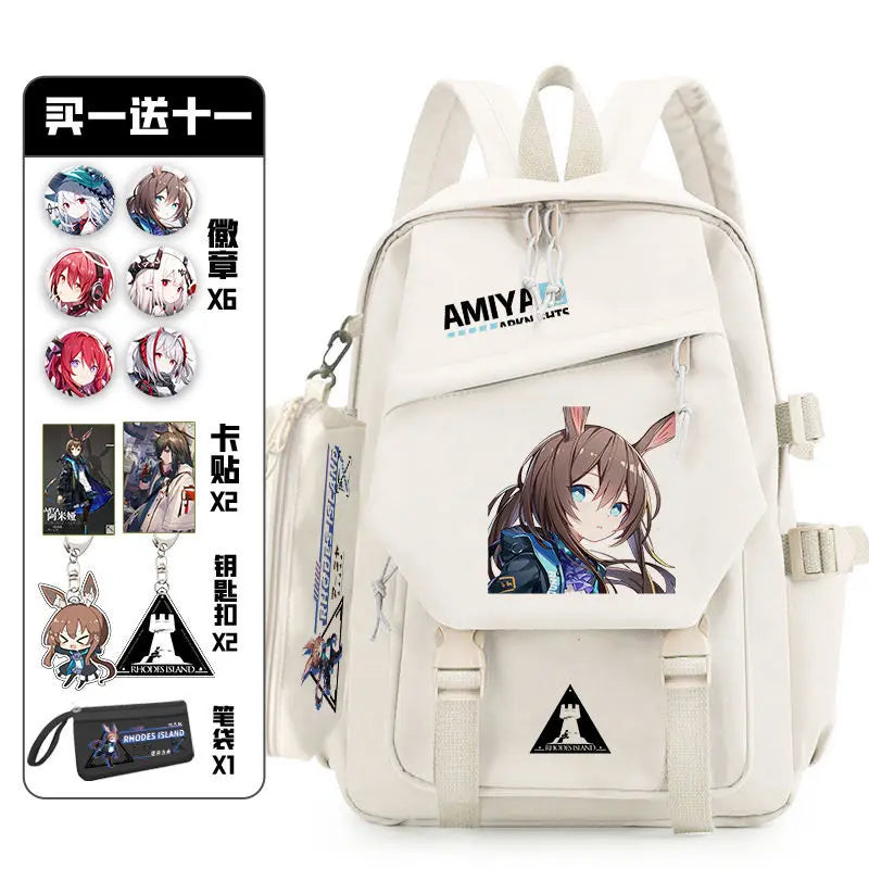 Arknights Backpack with Badge Set | Anime Ita Bag for Students Backpacks - The Eezee Shop