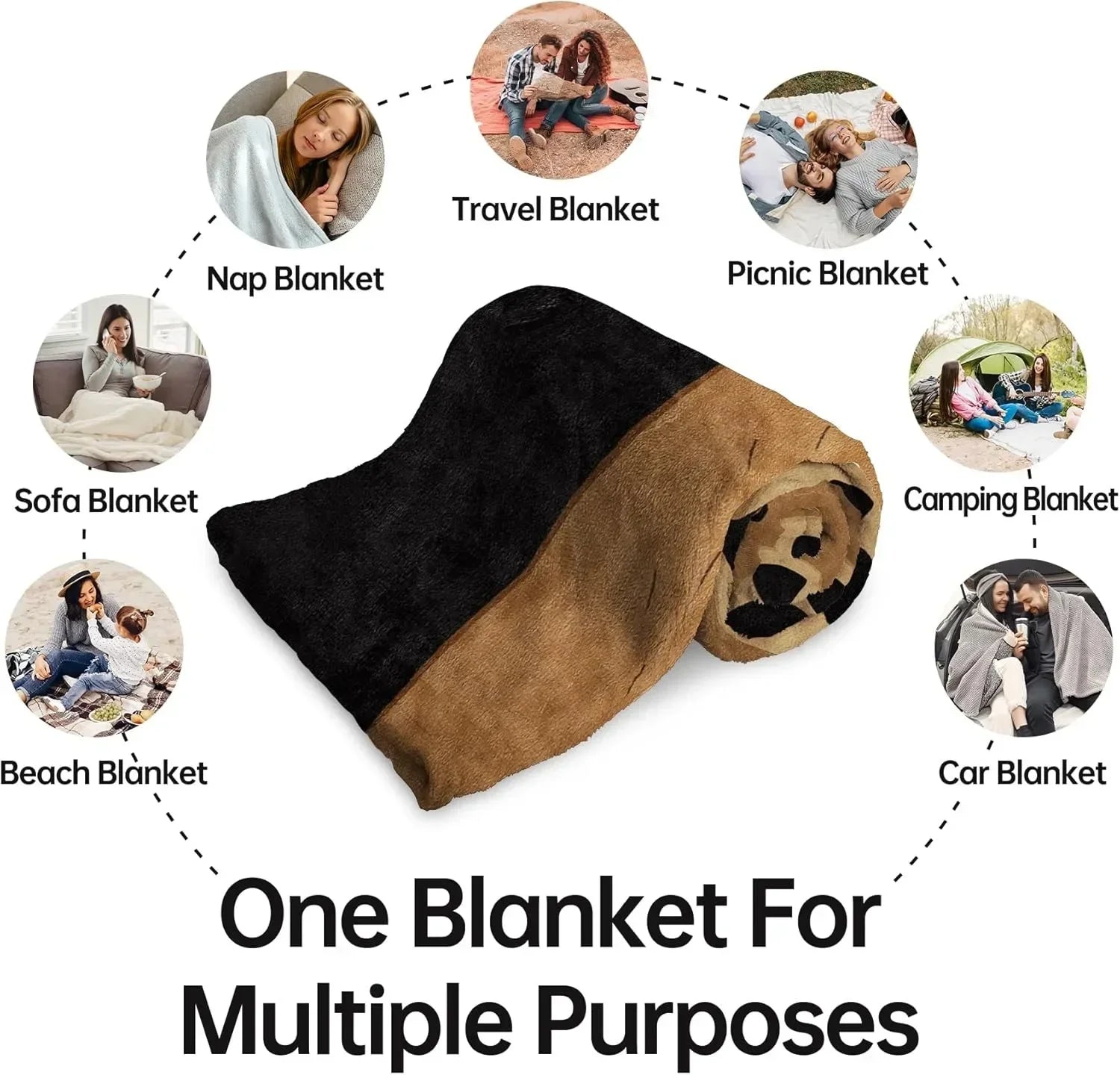 Bat, Pumpkin & Skull Throw Blanket | Lightweight Halloween Blanket Throw Blankets - The Eezee Shop