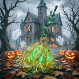 Glowing Bouncing Witch Broom | Sound Effects Halloween Prop Halloween Decorations - The Eezee Shop