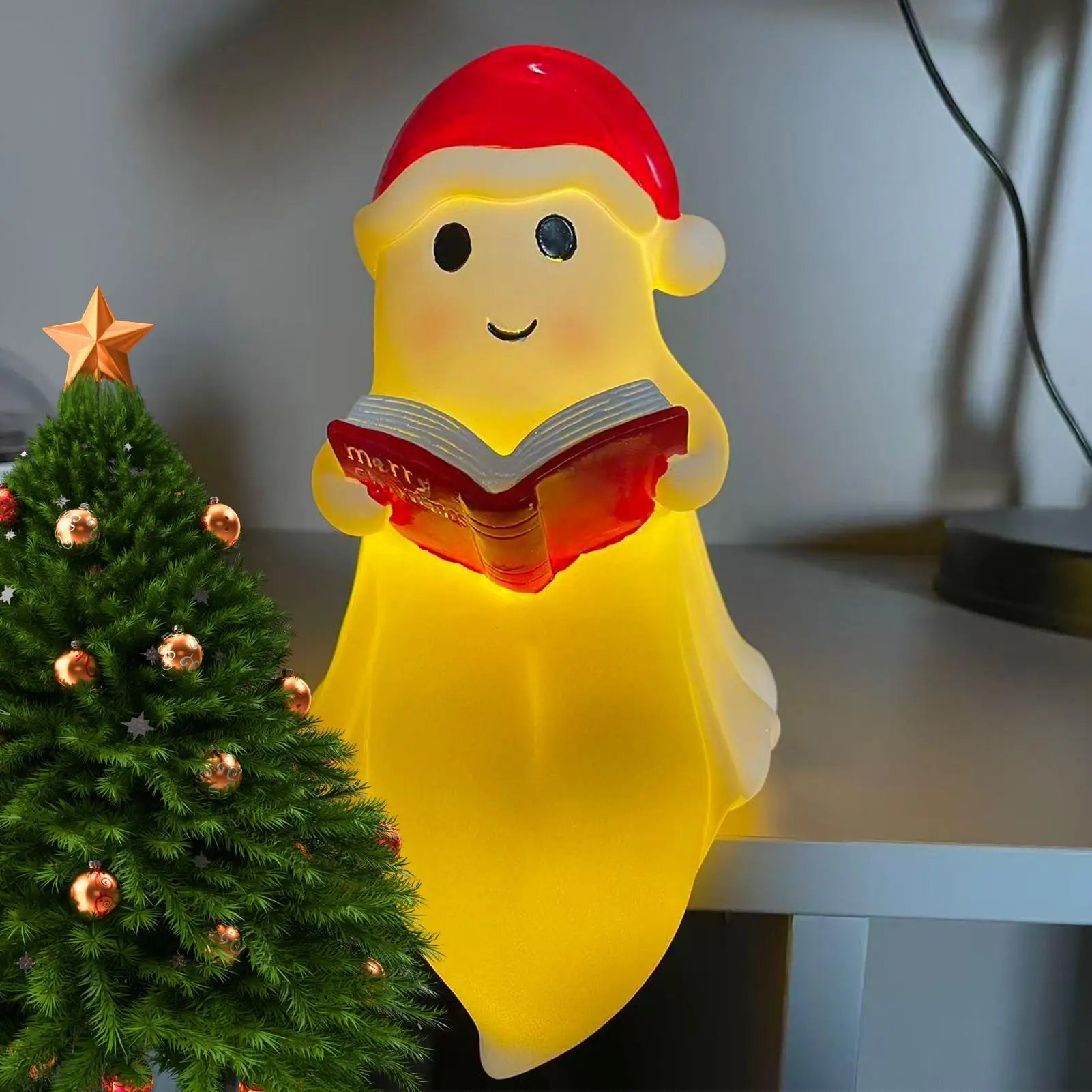 Ghost Nightlight with Book | Cute Spooky LED Desk Lamp Lamps & Night Lights - The Eezee Shop