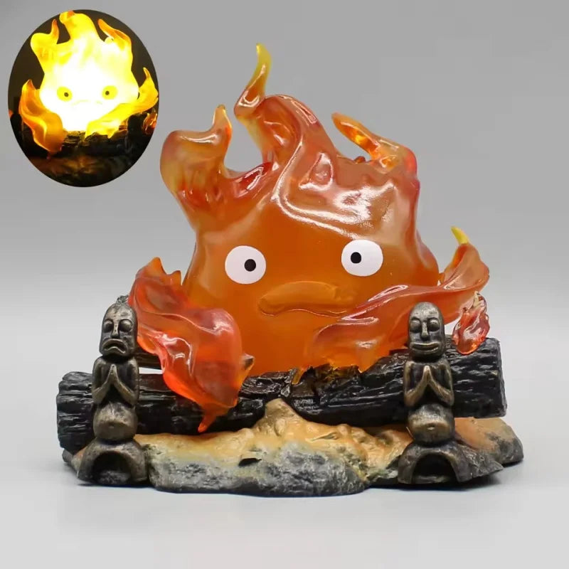 Calcifer Breathing Night Light | Fire Demon Desktop Lamp Lamps & Night Lights - The Eezee Shop