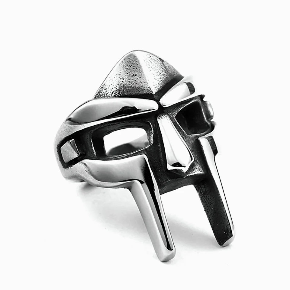 Pharaoh Villain Mask Ring | Gothic Stainless Steel Punk Ring Jewelry - The Eezee Shop