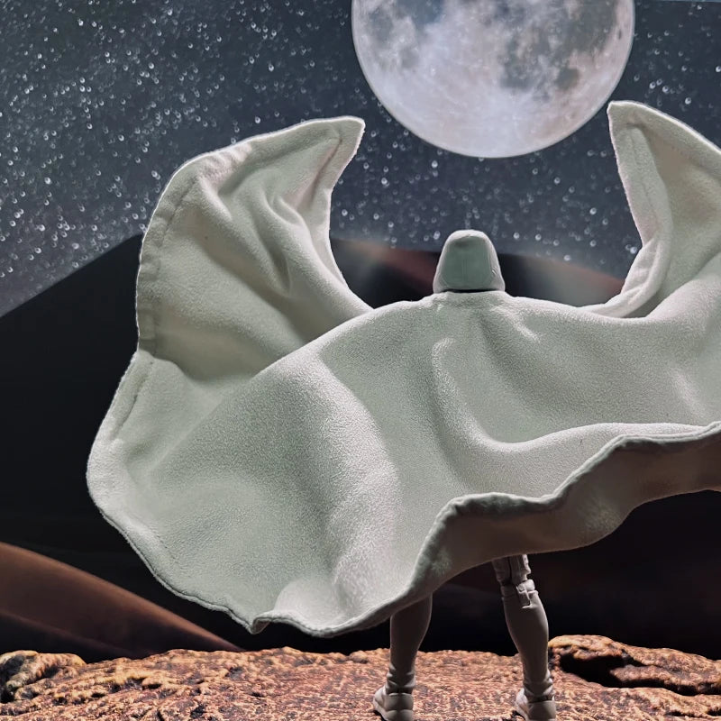 1/12 Moon Knight White Cloak | 6" Action Figure Accessory Figure Accessories - The Eezee Shop