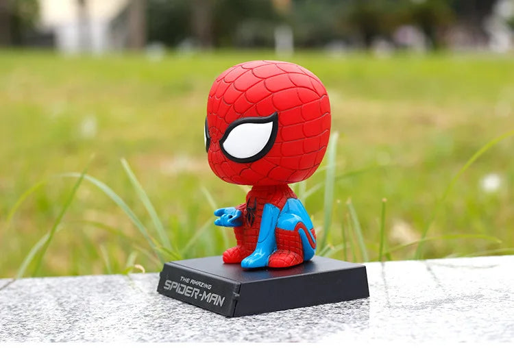 Deadpool & Spider-Man Bobblehead | Car Dashboard Decoration Car Accessories - The Eezee Shop
