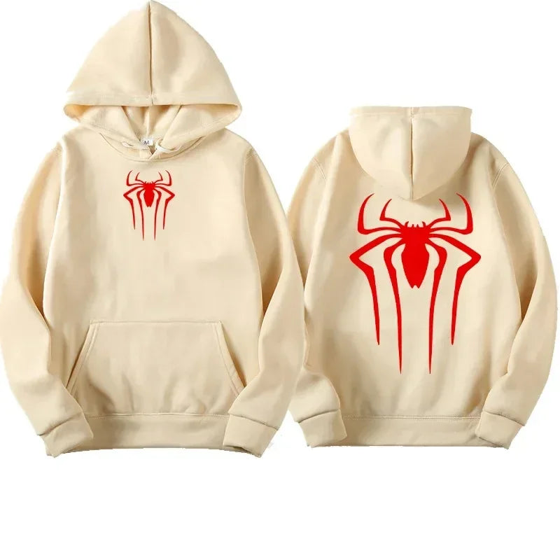Men's Spider Print Hoodie | Harajuku Casual Sweatshirt Hoodies & Sweatshirts - The Eezee Shop