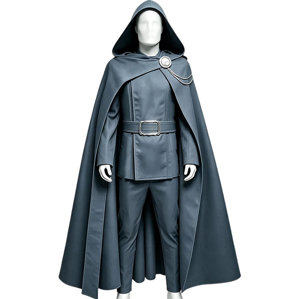 Doctor Doom Hooded Cloak Costume | Coat, Pants & Cape Full Set Cosplay Costumes - The Eezee Shop