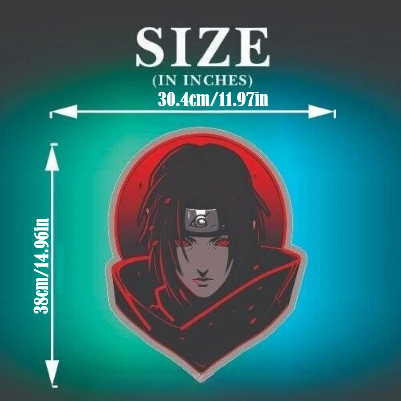 Naruto Itachi Uchiha Neon LED Light Sign USB Powered Dimmable Anime Wall Decor Anime Lamps - The Eezee Shop