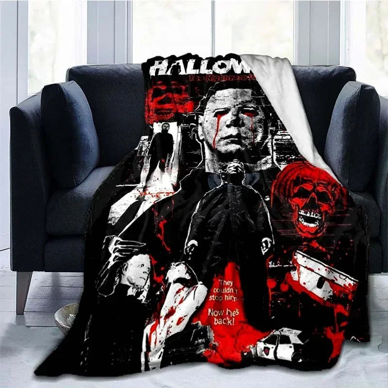 Michael Myers Flannel Blanket | Super Soft Horror Throw Throw Blankets - The Eezee Shop