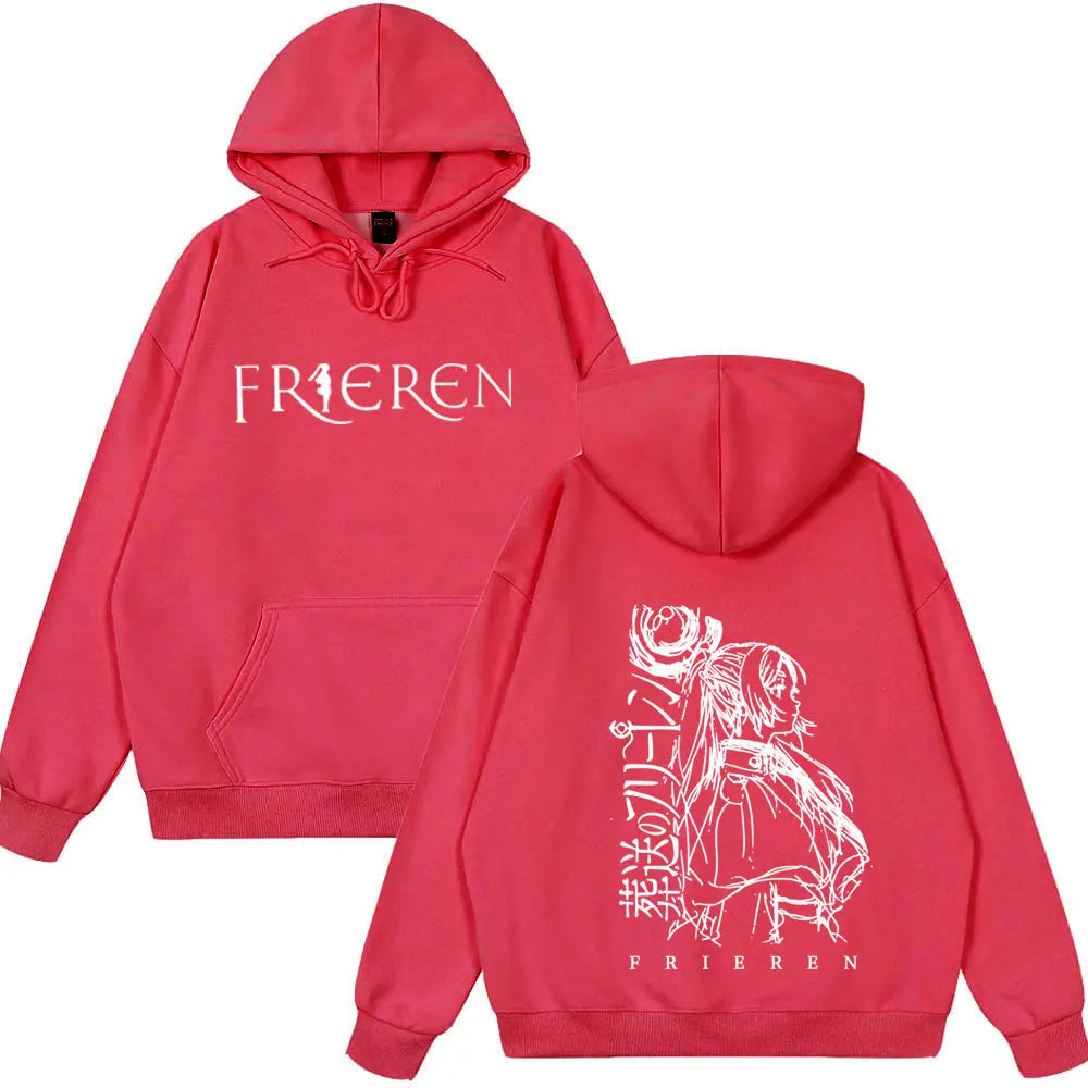 Frieren Anime Hoodie | Unisex Fleece Fantasy Sweatshirt Hoodies & Sweatshirts - The Eezee Shop