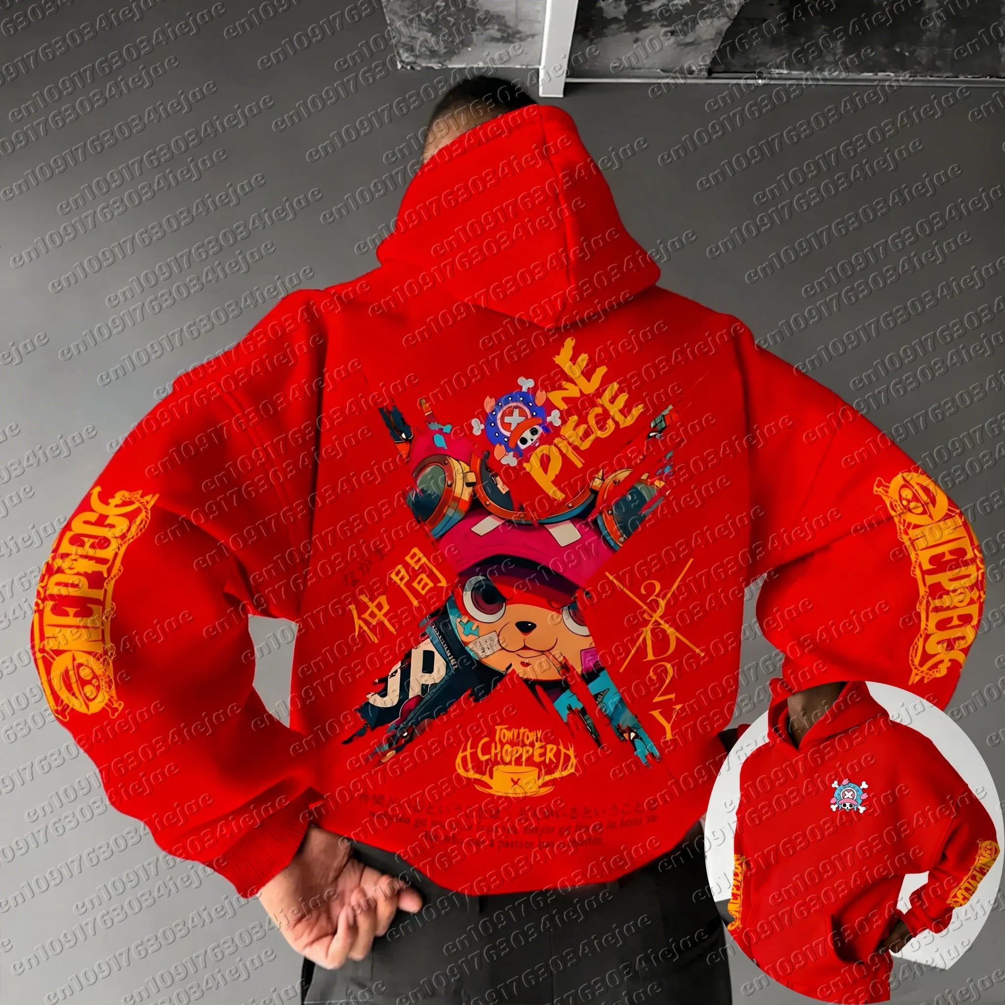 Kids Tony Tony Chopper Hoodie | One Piece Parent-Child Sweater Hoodies & Sweatshirts - The Eezee Shop