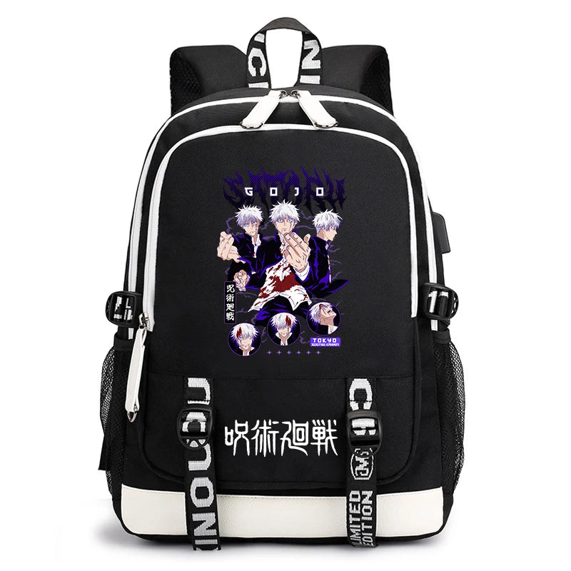 Jujutsu Kaisen Bookbag | Lightweight Casual School Backpack Backpacks - The Eezee Shop