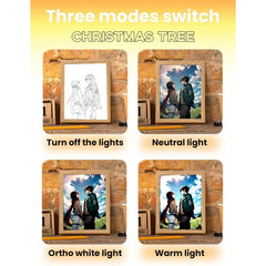 Attack on Titan LED Night Light Painting Frame Anime Wall Decor for Bedroom & Gaming Setup Anime Lamps - The Eezee Shop