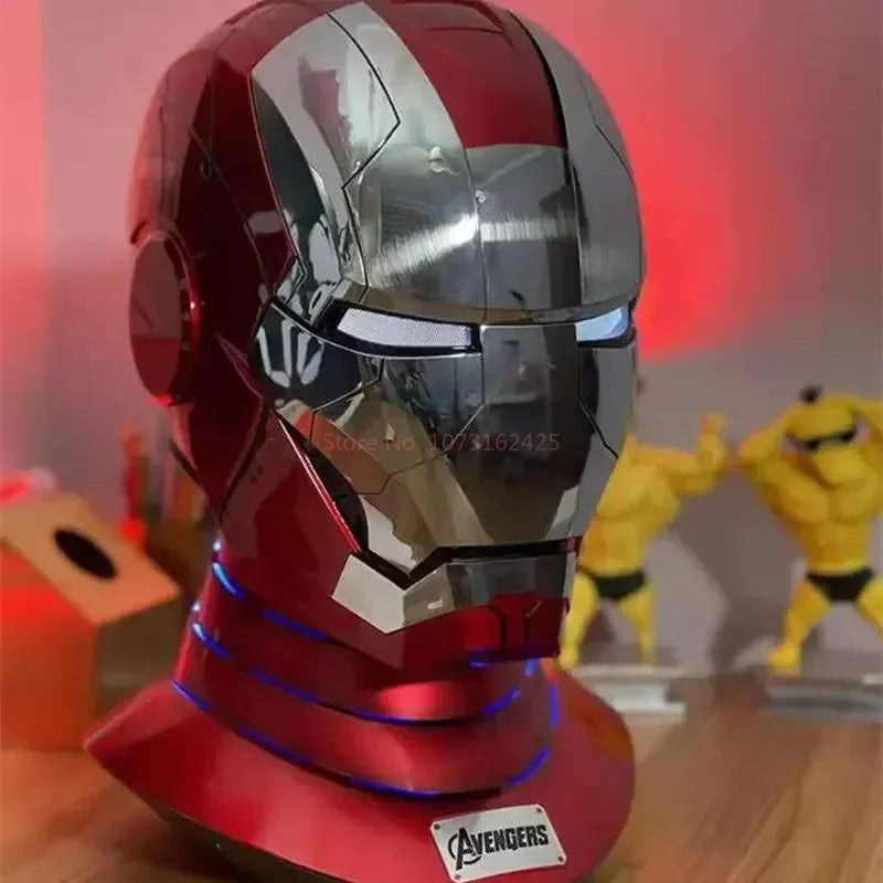 Black Iron Man Mk5 Helmet | Voice-Activated Wearable Helmet Cosplay Masks & Helmets - The Eezee Shop
