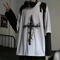 Men T Shirts autumn men Clothes anime casual Long Sleeved Oversized Anime Tshirts - The Eezee Shop