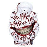 Joker 3D Print Hoodie | Funny Oversized Hip Hop Sweatshirt Hoodies & Sweatshirts - The Eezee Shop