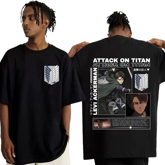 Attack on Titan Men's Graphic T-Shirt Anime Streetwear Tee for Men Anime Tshirts - The Eezee Shop