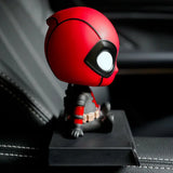 Deadpool & Spider-Man Bobblehead | Car Dashboard Decoration Car Accessories - The Eezee Shop