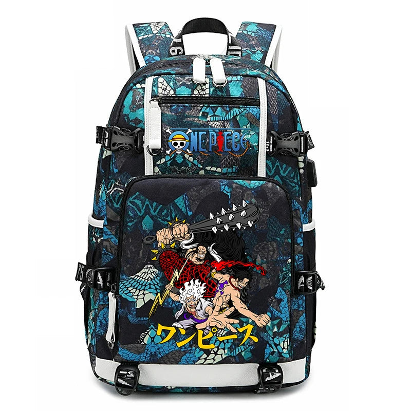 One Piece Luffy School Backpack | Large Capacity Bookbag Backpacks - The Eezee Shop