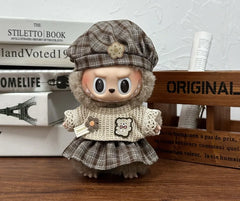 17cm Labubu Plush Toy, Multiple Styles Outfit Set