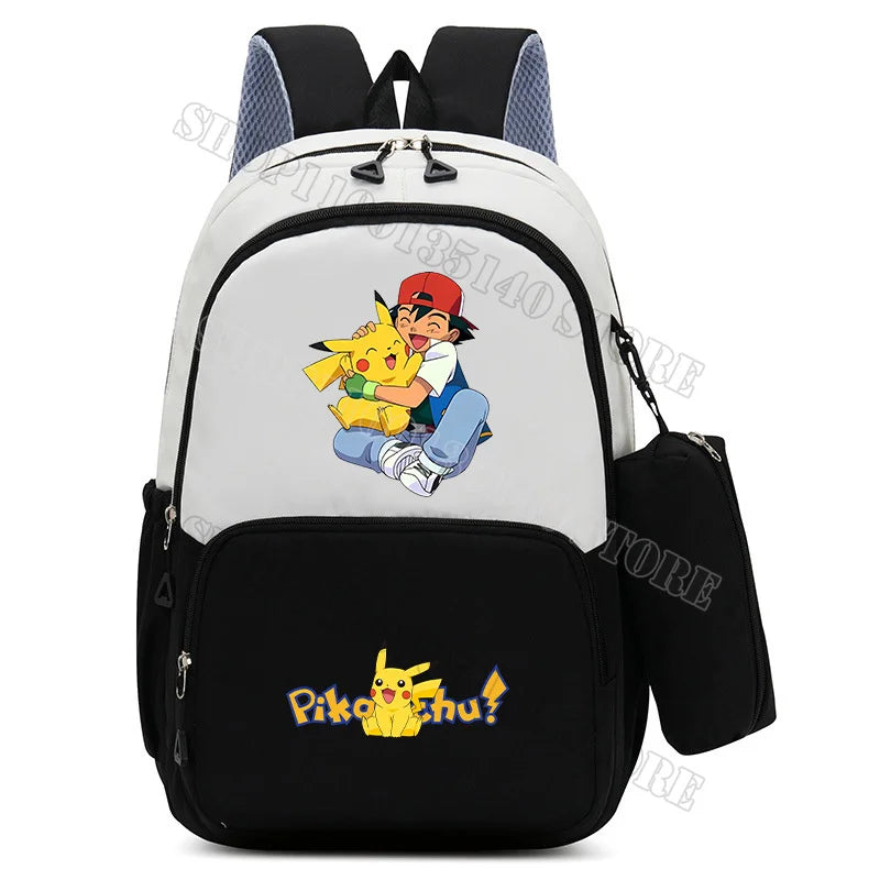 Anime Figure Print Backpack | Large Capacity Bag with Pencil Case Backpacks - The Eezee Shop