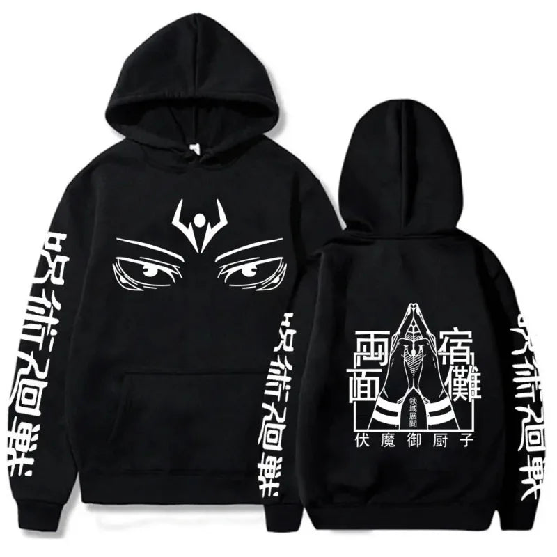 Anime Graphic Fleece Hoodie | Unisex Hip Hop Sweatshirt Hoodies & Sweatshirts - The Eezee Shop