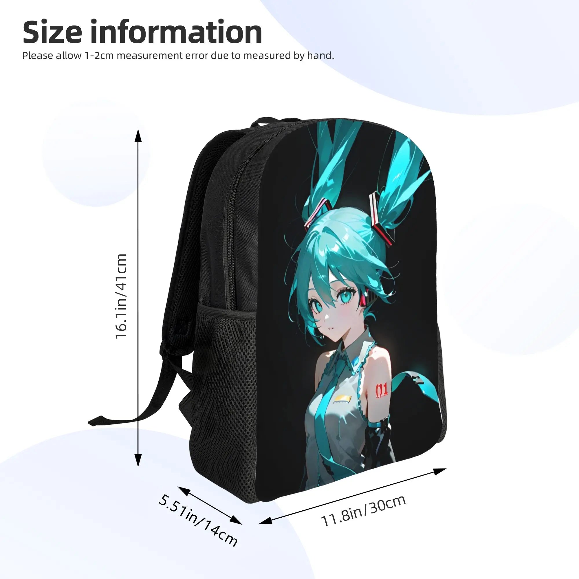 Hatsune Miku Laptop Backpack | Casual Daypack for School & Work Backpacks - The Eezee Shop