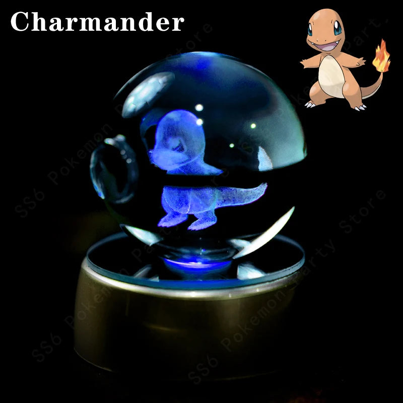 Pokemon 3D Crystal Ball Night Light | Mewtwo, Pikachu & Gengar Lamps & Night Lights - The Eezee Shop