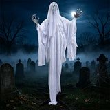 1.7m Voice-Activated Swinging Ghost | Light & Sound Halloween Prop Outdoor Halloween Decorations - The Eezee Shop