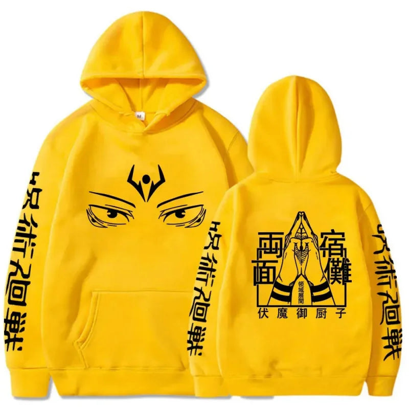 Anime Graphic Fleece Hoodie | Unisex Hip Hop Sweatshirt Hoodies & Sweatshirts - The Eezee Shop
