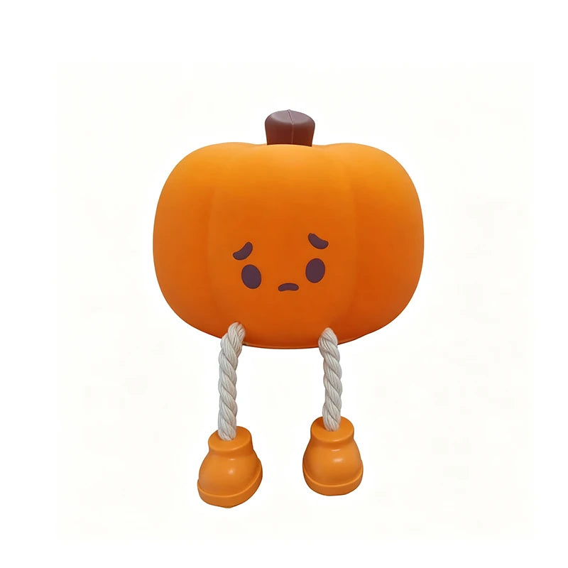 Pumpkin Silicone Night Light | Tap Control Rechargeable Lamp Lamps & Night Lights - The Eezee Shop