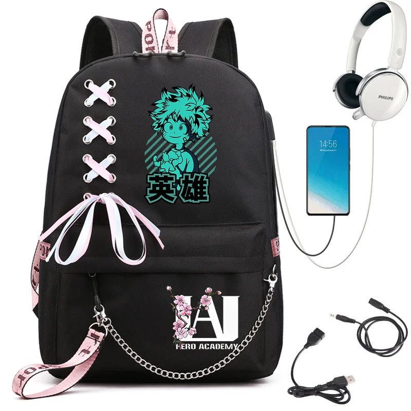 My Hero Academia Student Backpack | Lightweight Anime Daypack Backpacks - The Eezee Shop